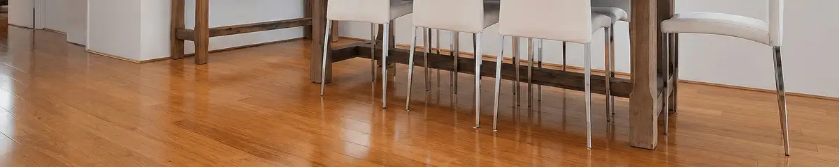 Professionally installed and refinished bamboo flooring in a residential home, showcasing smooth finish and natural wood tones in Norfolk, VA