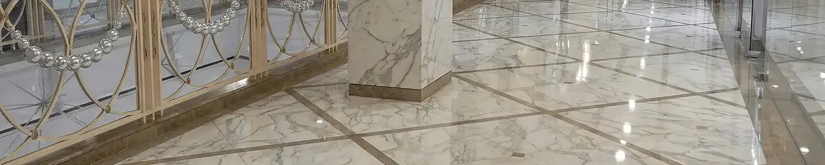 Beautiful marble floor professionally installed in Norfolk, VA