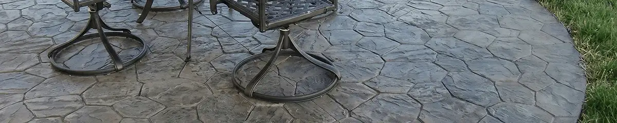 Garden relaxation area with professionally installed stone flooring in Norfolk VA